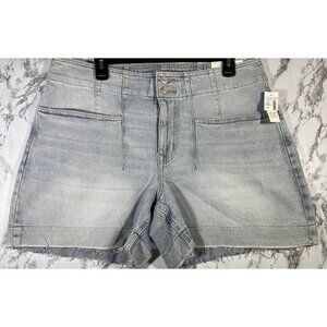 M Jeans by Maurices Womens 5" A-Line Short Curvy Fit 14W High Rise Comfort Stret